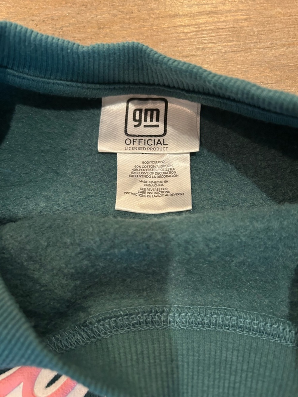 Corvette Women’s XL Green Graphic Sweatshirt 1963 Stingray GM Licensed Vintage - Picture 5 of 7